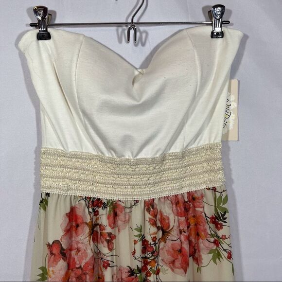 Wild Daisy Maxi Strapless Floral Dress - Picture 3 of 15